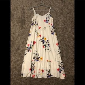 Old Navy Dress - Ivory/Cream with Floral Print
